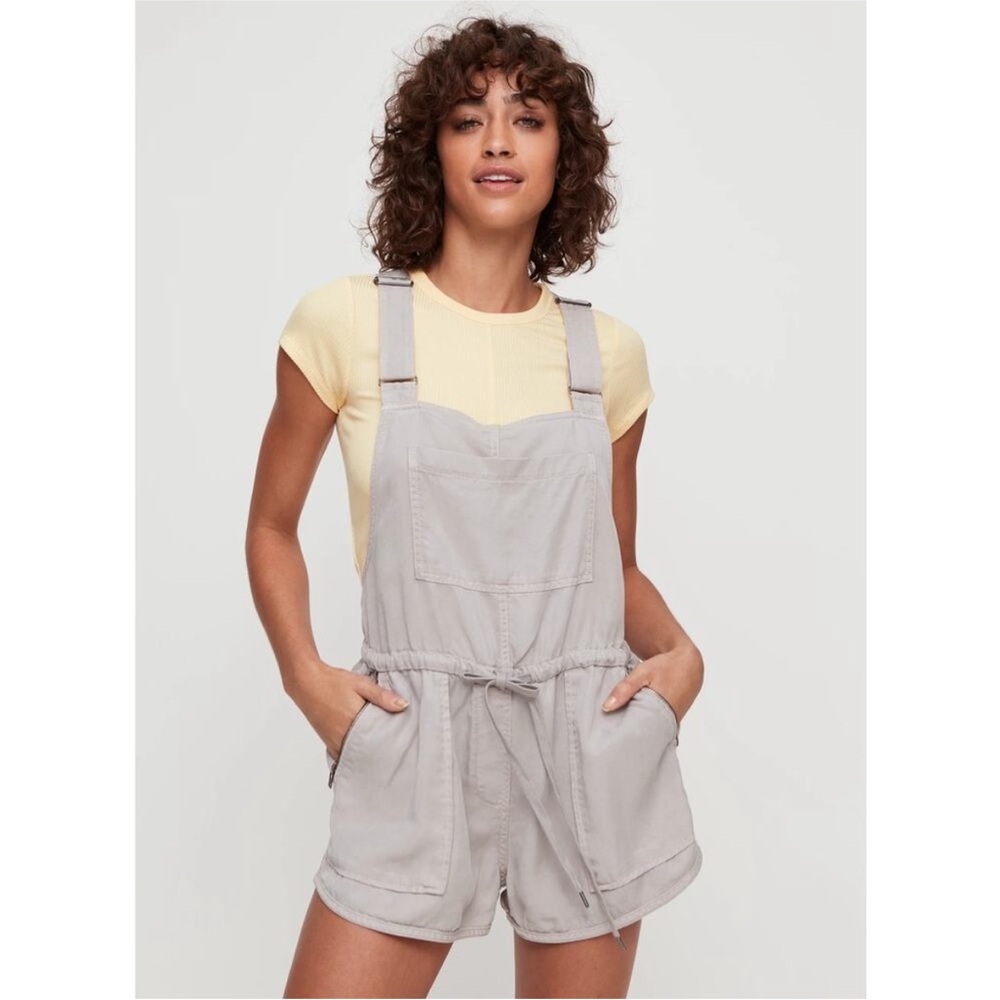 Wilfred Light Gray Short Overalls